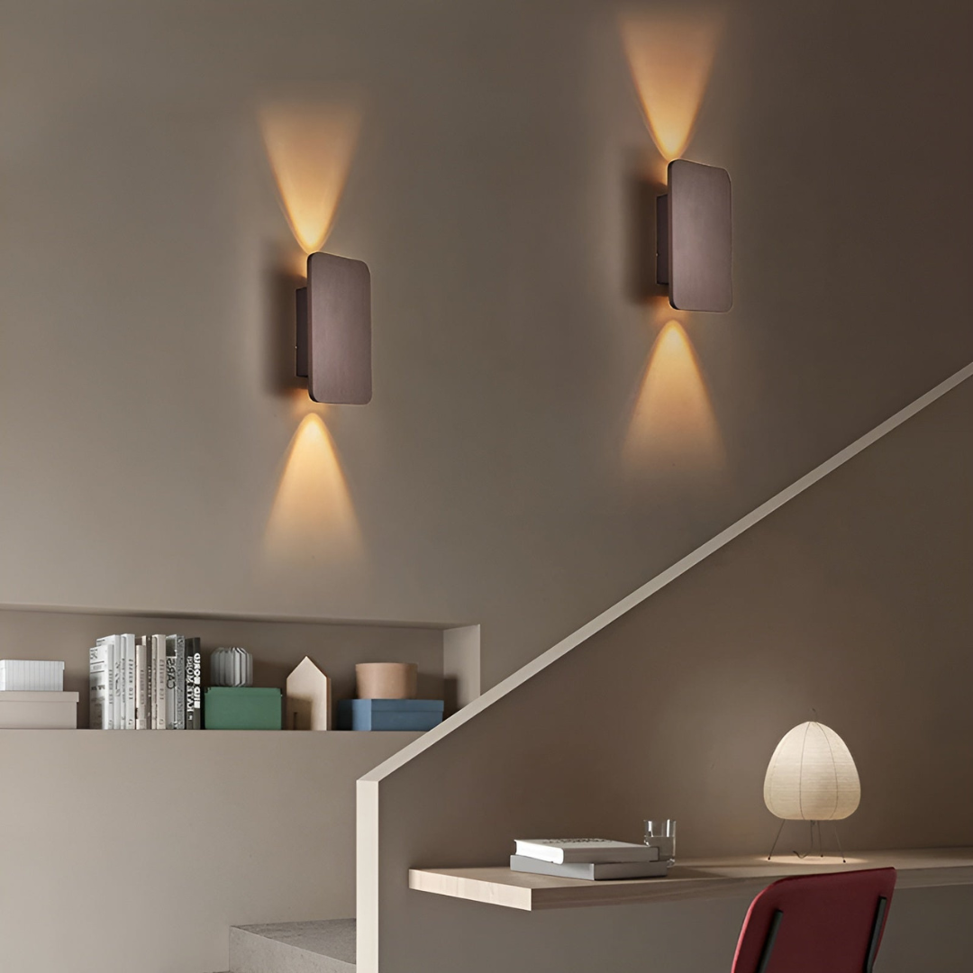 Simple Glass LED Wall Light 2 Pack