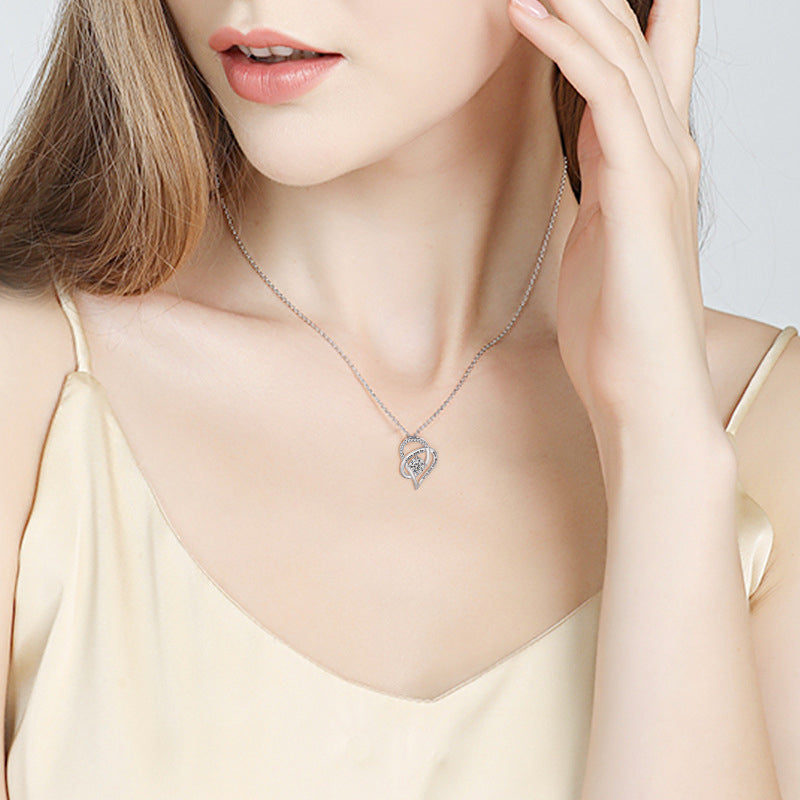 Personalized Heart Mom Necklace