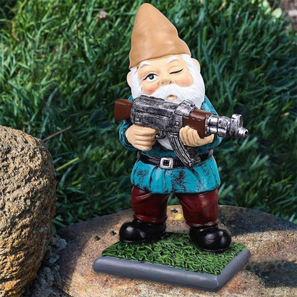 Tough Military Style Garden Gnome