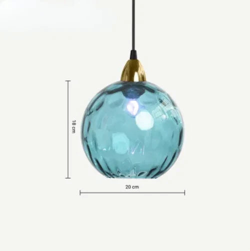 Clear Glass Globe Pendant Light