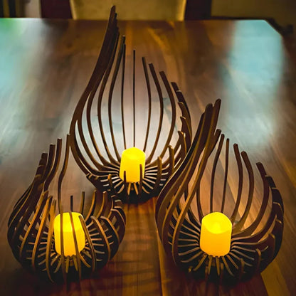 Sparkling Glass Tea Light Holder