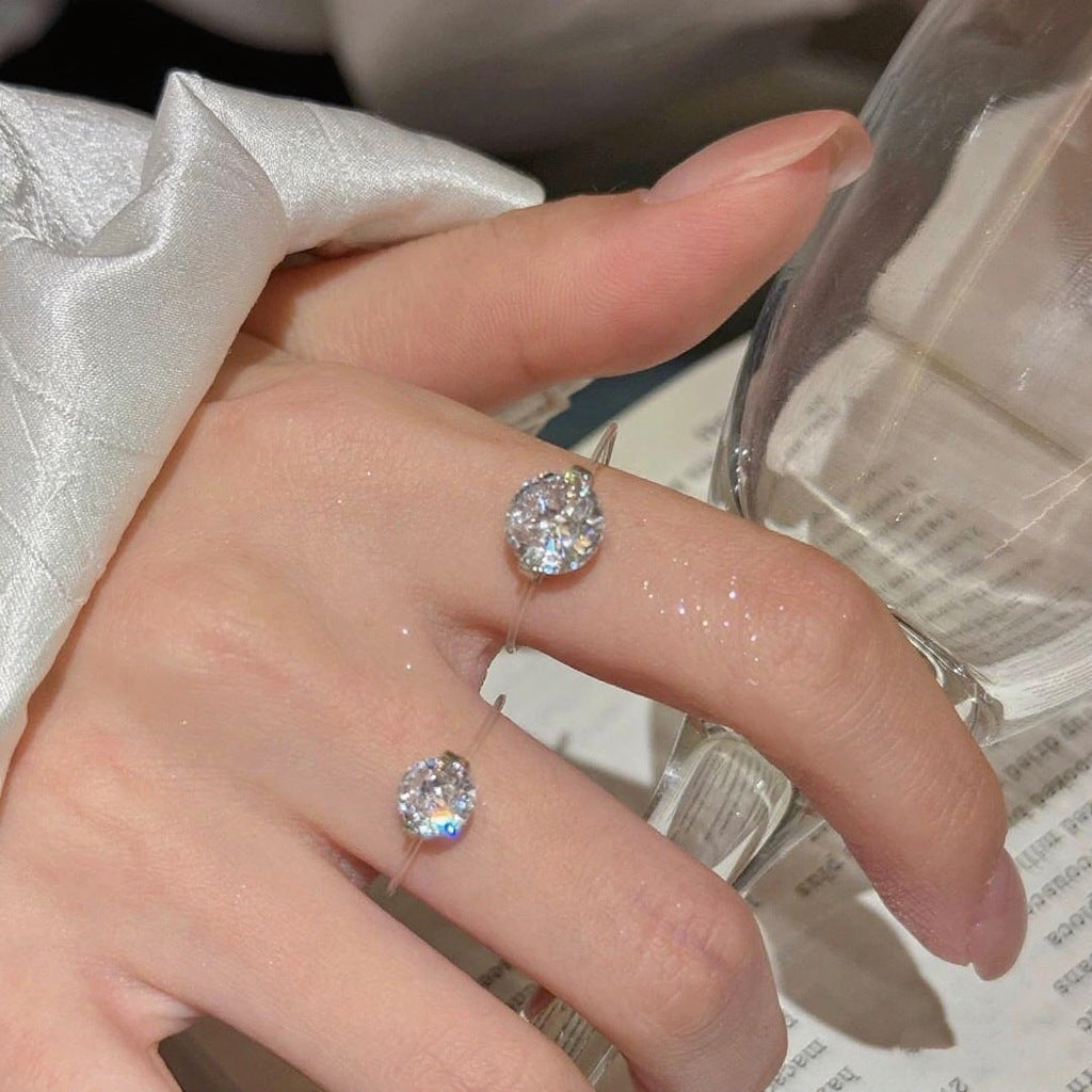 Timeless S925 1-2 Carat Moissanite Solitaire Ring