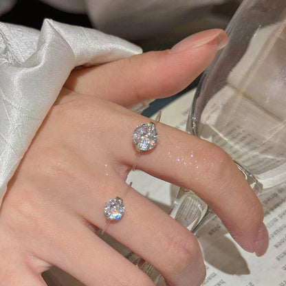 Timeless S925 1-2 Carat Moissanite Solitaire Ring