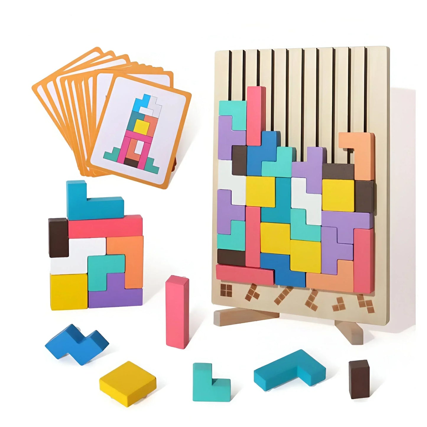 Classic Wood Puzzle Toy for Kids Learning Fun