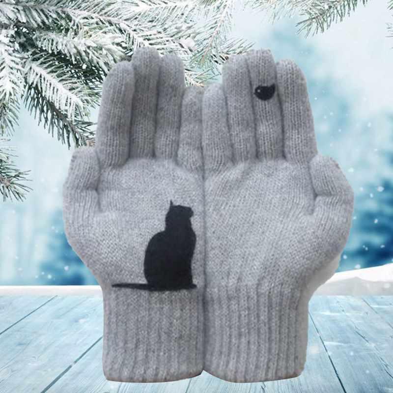 Fun Cat Shaped Cotton Gloves