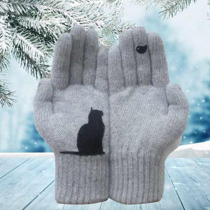 Fun Cat Shaped Cotton Gloves