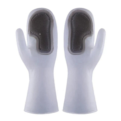 Practical Dishwashing Silicone Cleaning Gloves