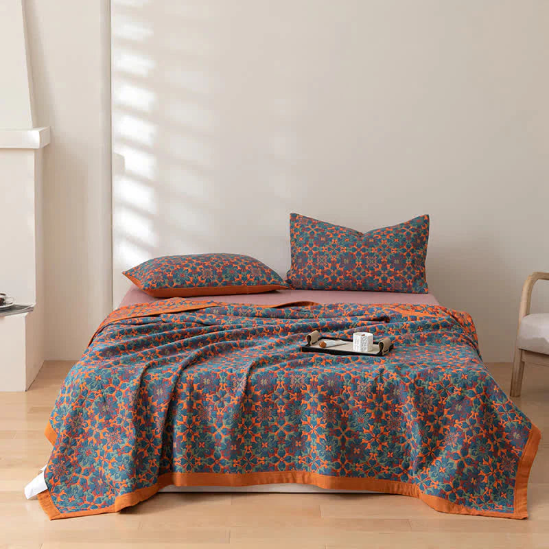 Colorful Patchwork Cotton Bedding Quilt