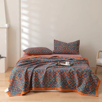 Colorful Patchwork Cotton Bedding Quilt