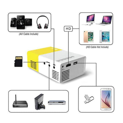 Compact Mini Portable LED Projector - Fesara