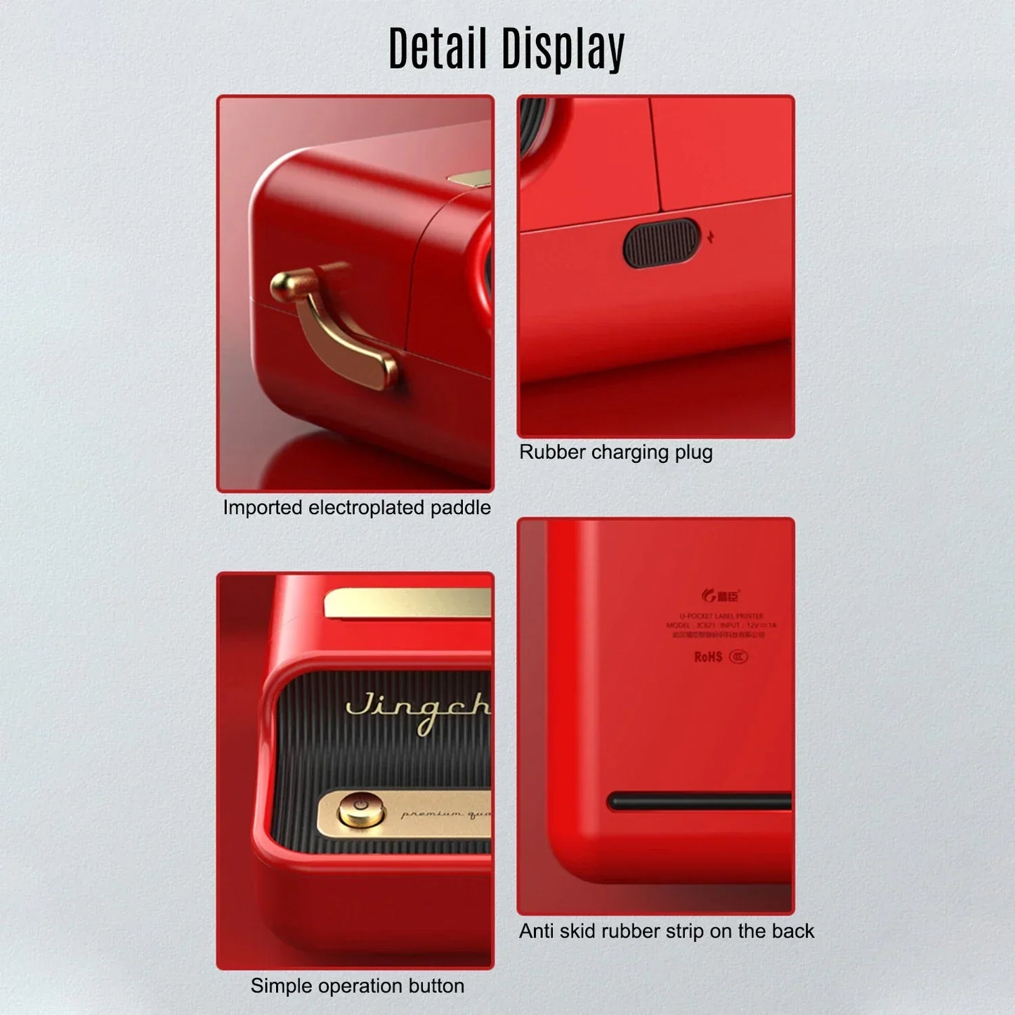 Compact Portable Thermal Label Printer