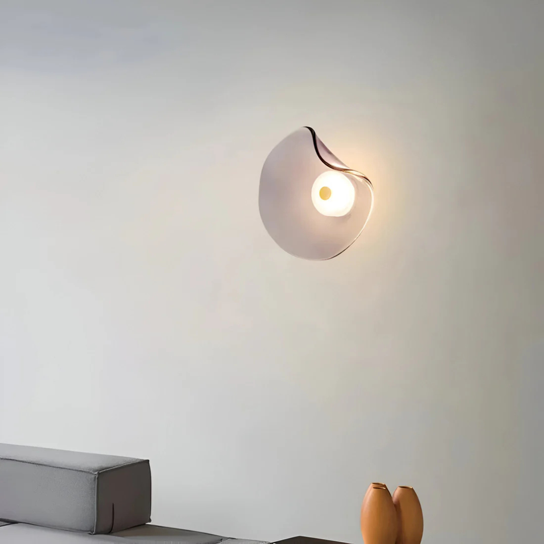 Round Glass Mounted Lamp