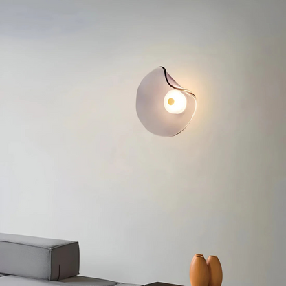 Round Glass Mounted Lamp