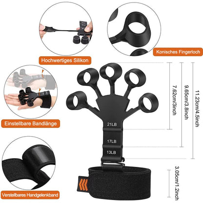 Hand Grip Strengthener Silicone Finger Exerciser - Fesara