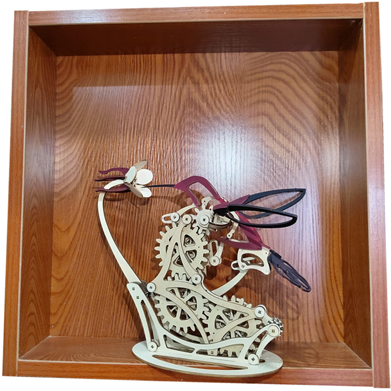 Handcrafted Wooden Bird Figurine Decoration