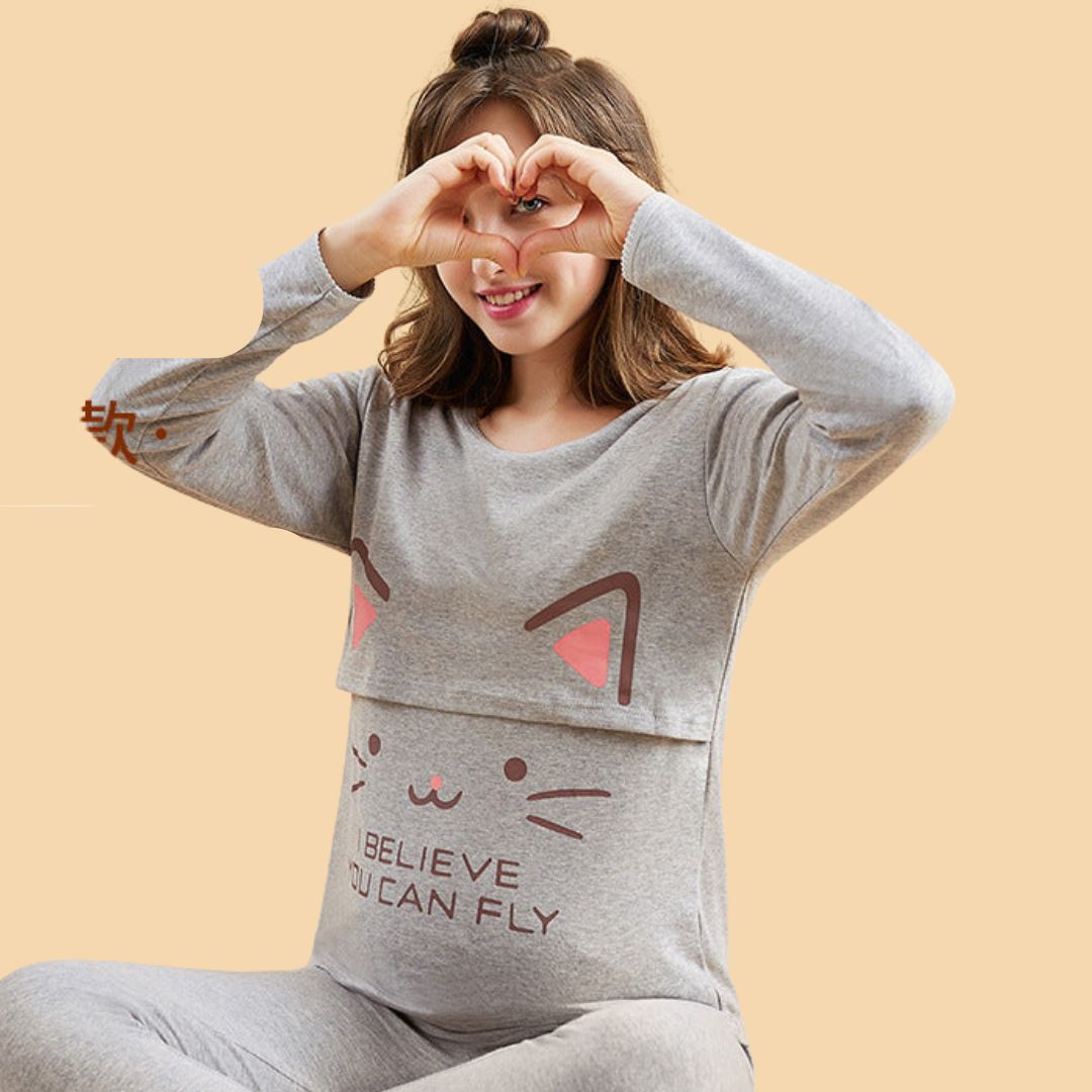 Cozy Maternity Dress for Home Comfort