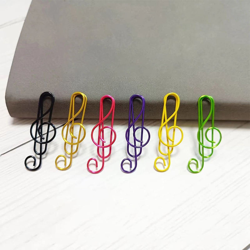 Colorful Metal Music Note Paper Clips