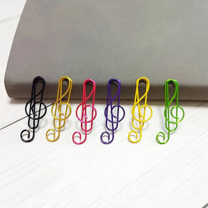 Colorful Metal Music Note Paper Clips