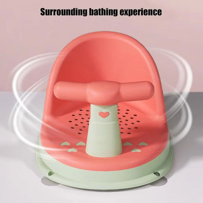 Safe Adjustable Baby Bath Chair with Grip Handle