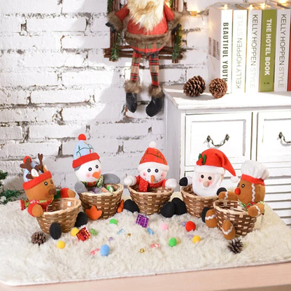 Holiday Sweet Treat Woven Gift Basket