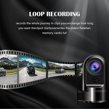 Compact 1080P HD Car Dash Cam with Rotating Lens