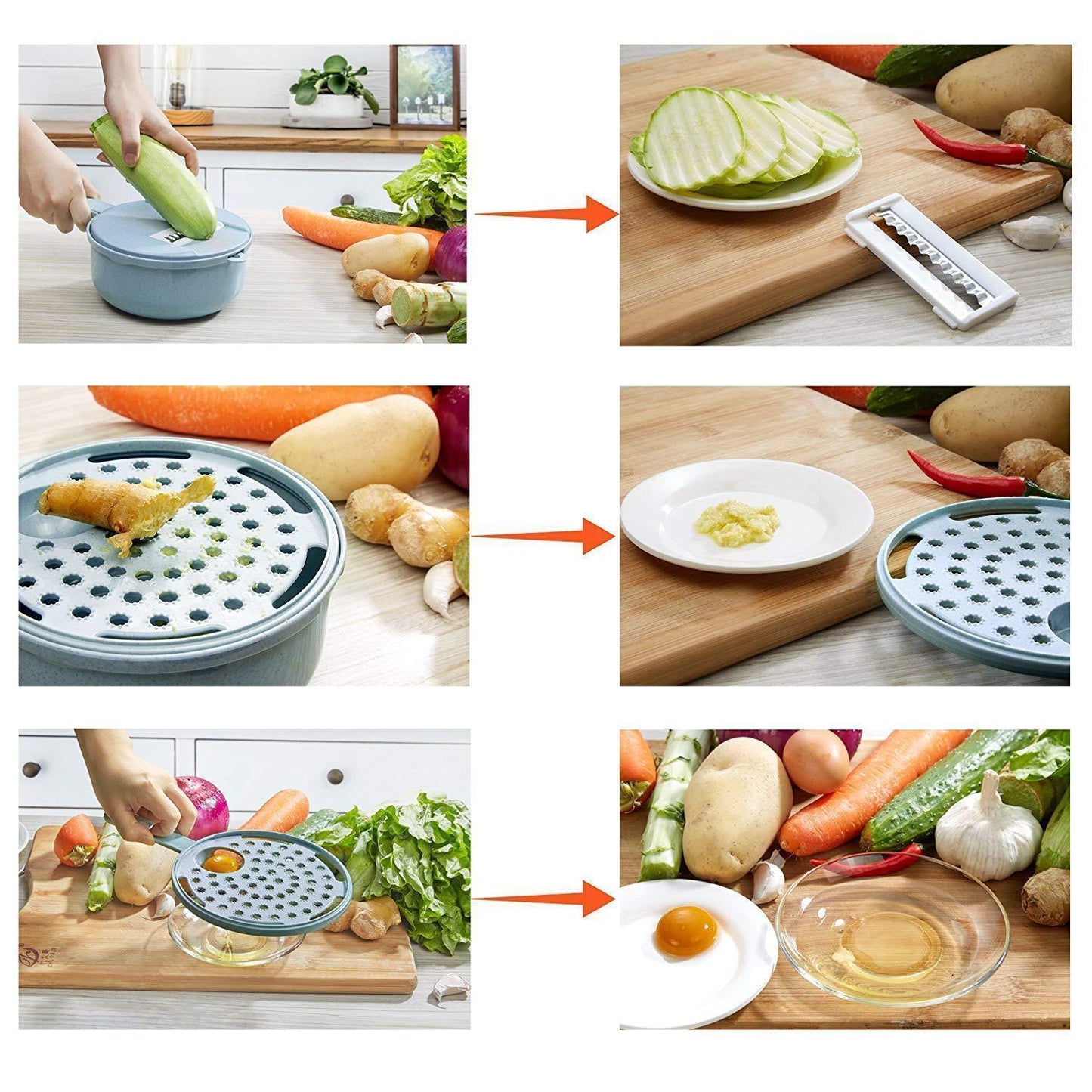 Fesara | 12-In-1 Kitchen Cutter Tool Set