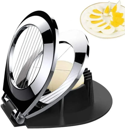 Premium 3-in-1 Stainless Egg Cutter