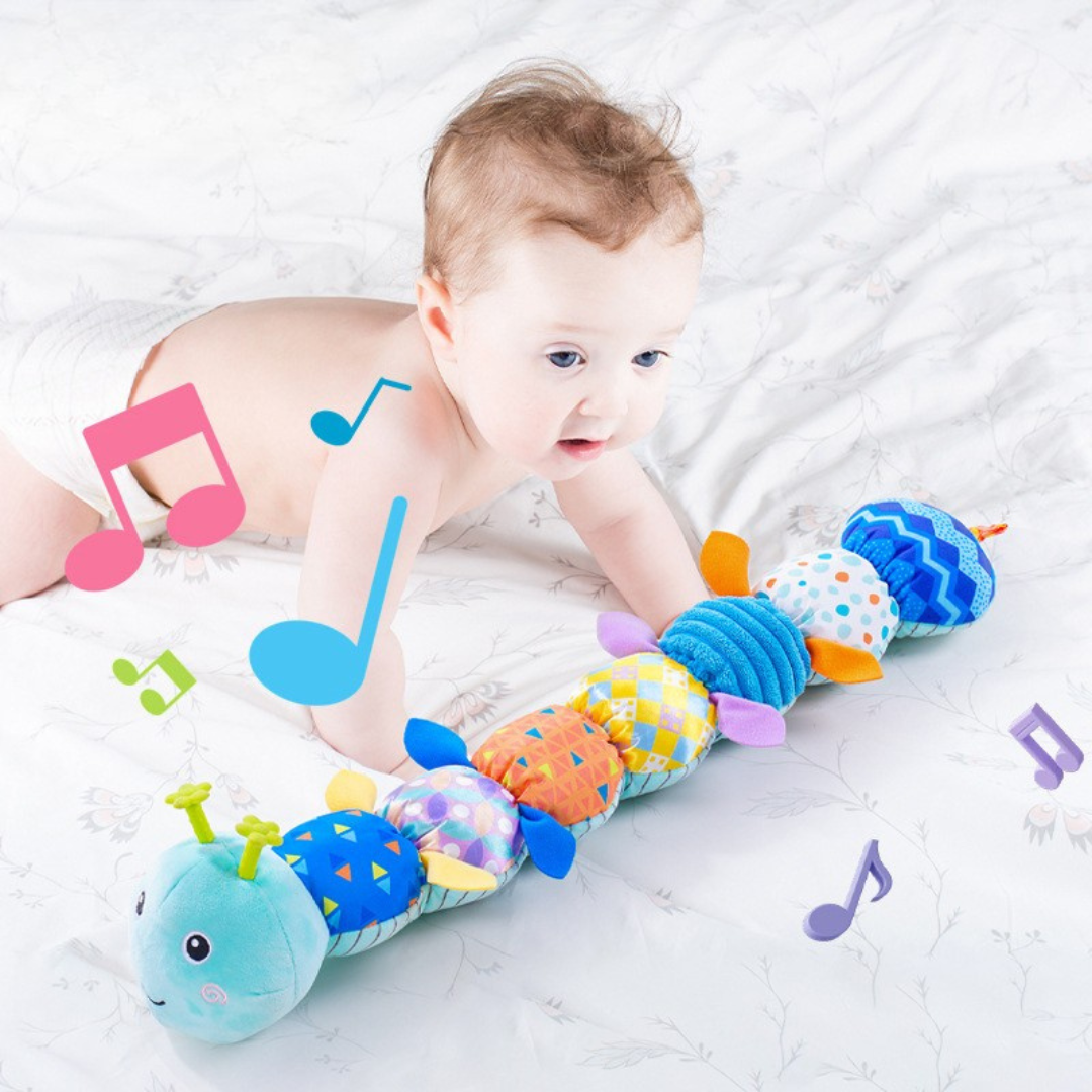 Colorful Plush Musical Caterpillar Toy