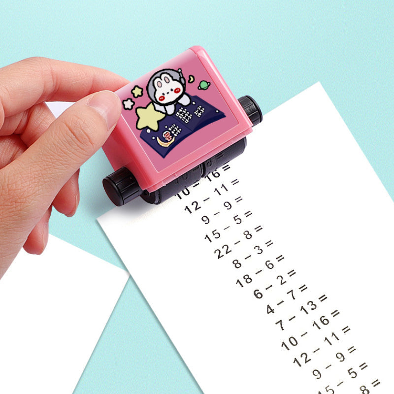 Fun Math Practice Roller Stamp