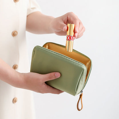 Spacious Double Zip Makeup Pouch Bag