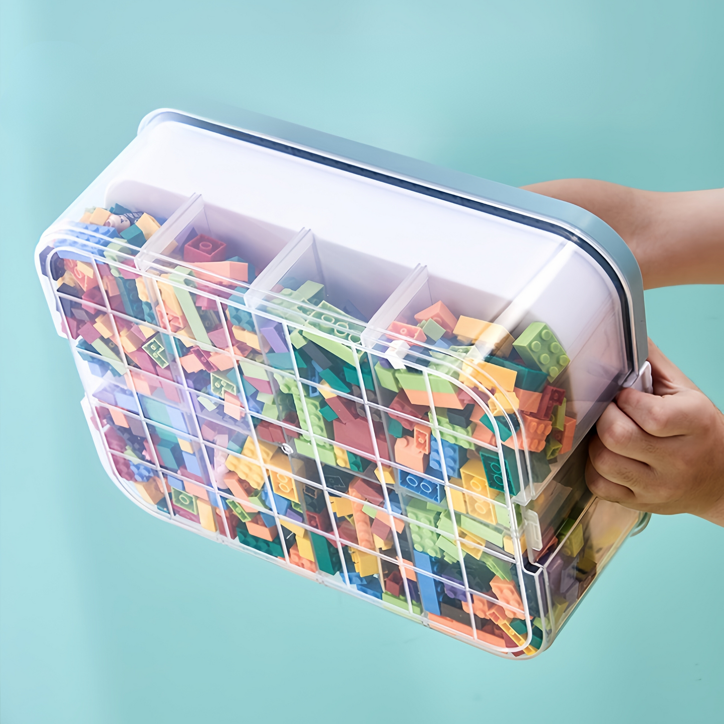 Collapsible Plastic Storage Bin with Lid