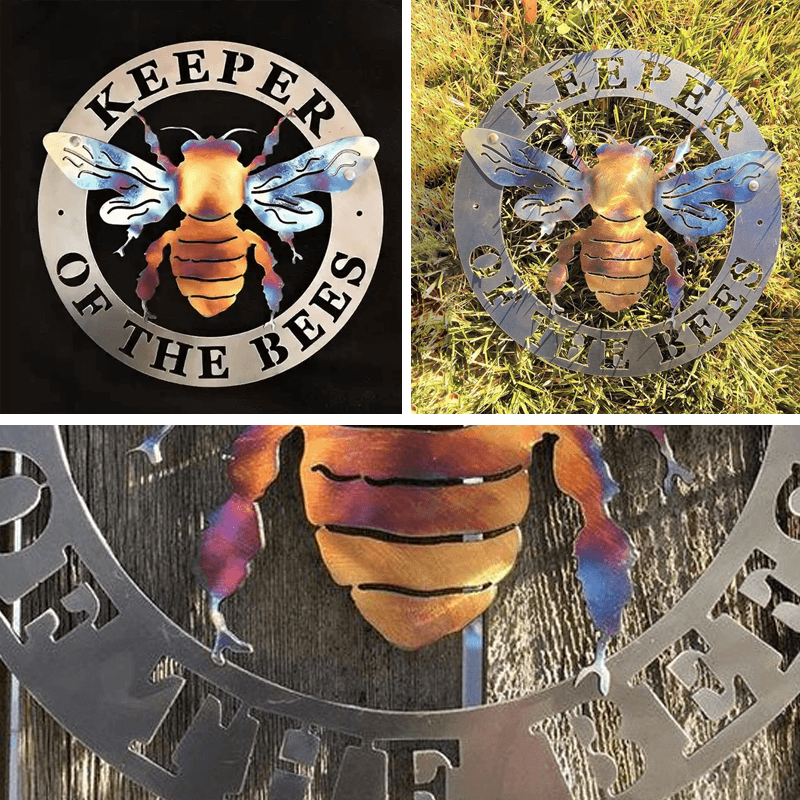 Nature Inspired Bee Metal Wall Art