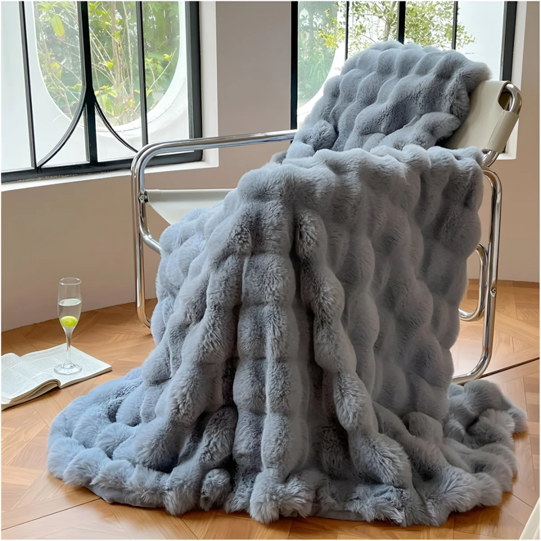 Plush Fuzzy Throw Blanket