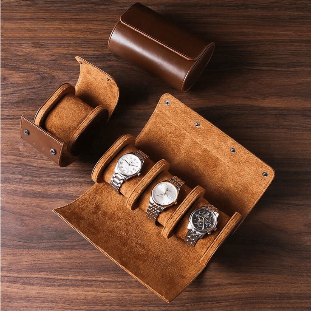 Premium Leather Watch Box - Elegant Watch Storage Case