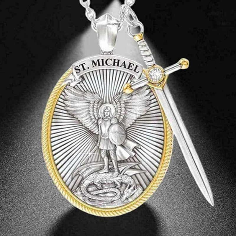Protection Angel Michael Necklace
