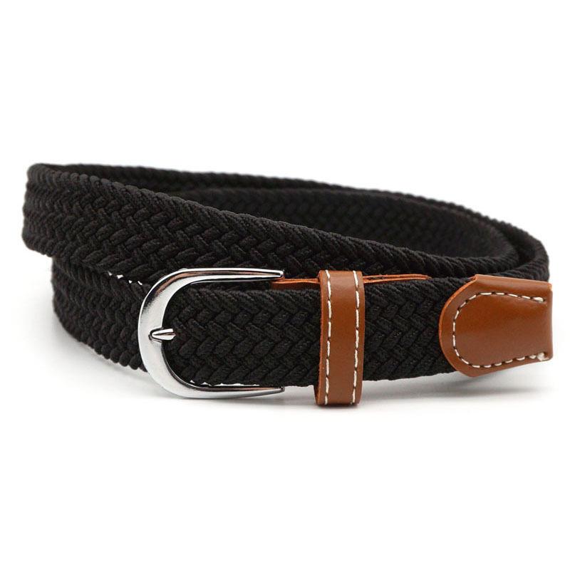 Elastic Woven Leather Belt - Fesara