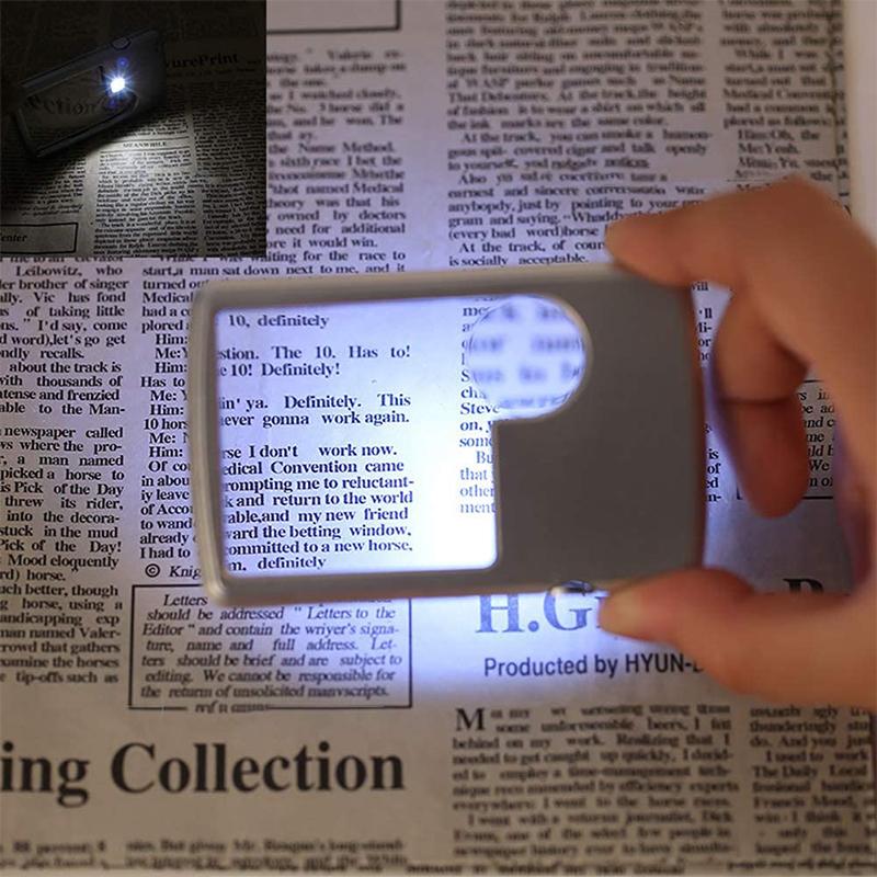 Portable LED Pocket Magnifier Glass