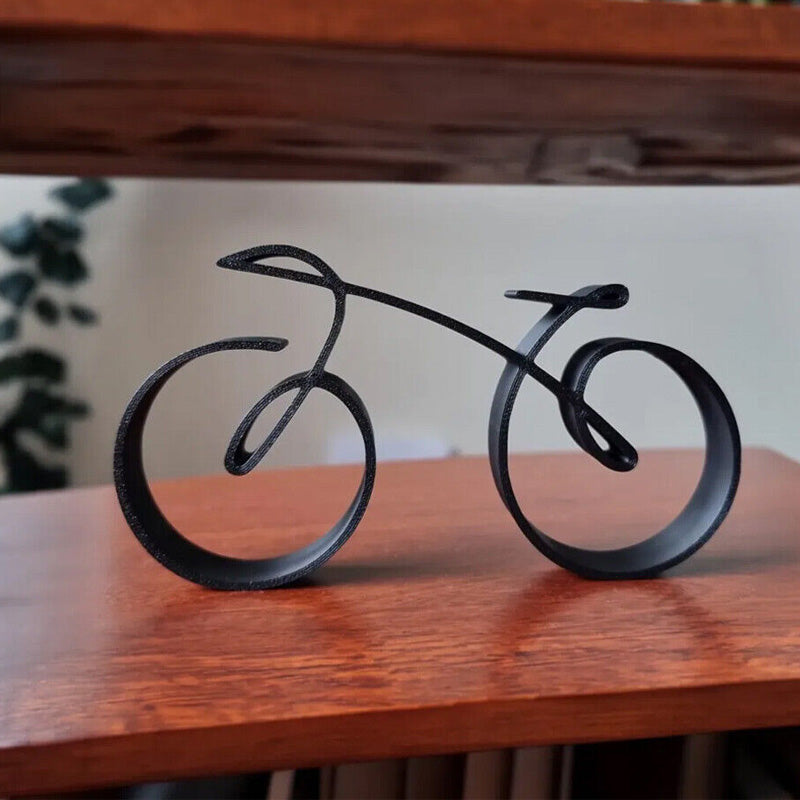 Metal Bike Pendant Necklace