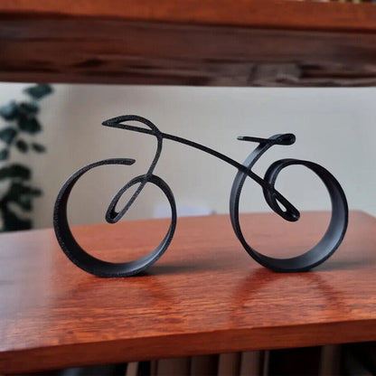 Metal Bike Pendant Necklace
