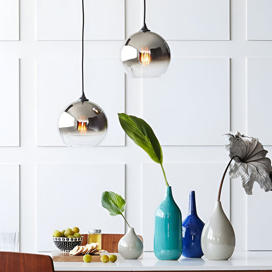 Luxury Clear Glass Ball Pendant Light - Fesara