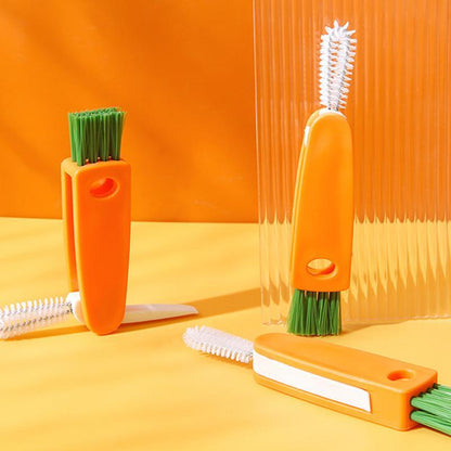 Practical 3-in-1 Cup Lid Cleaning Brush Tool