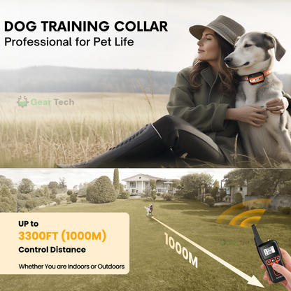 Waterproof Remote Dog Training Collar with 3 Functions