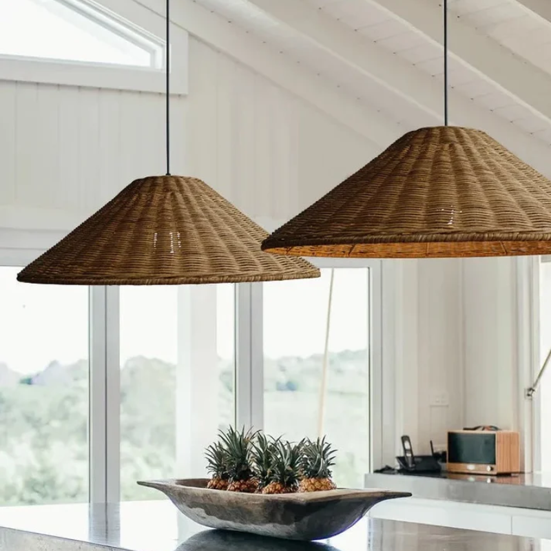 Natural Bamboo LED Hanging Light