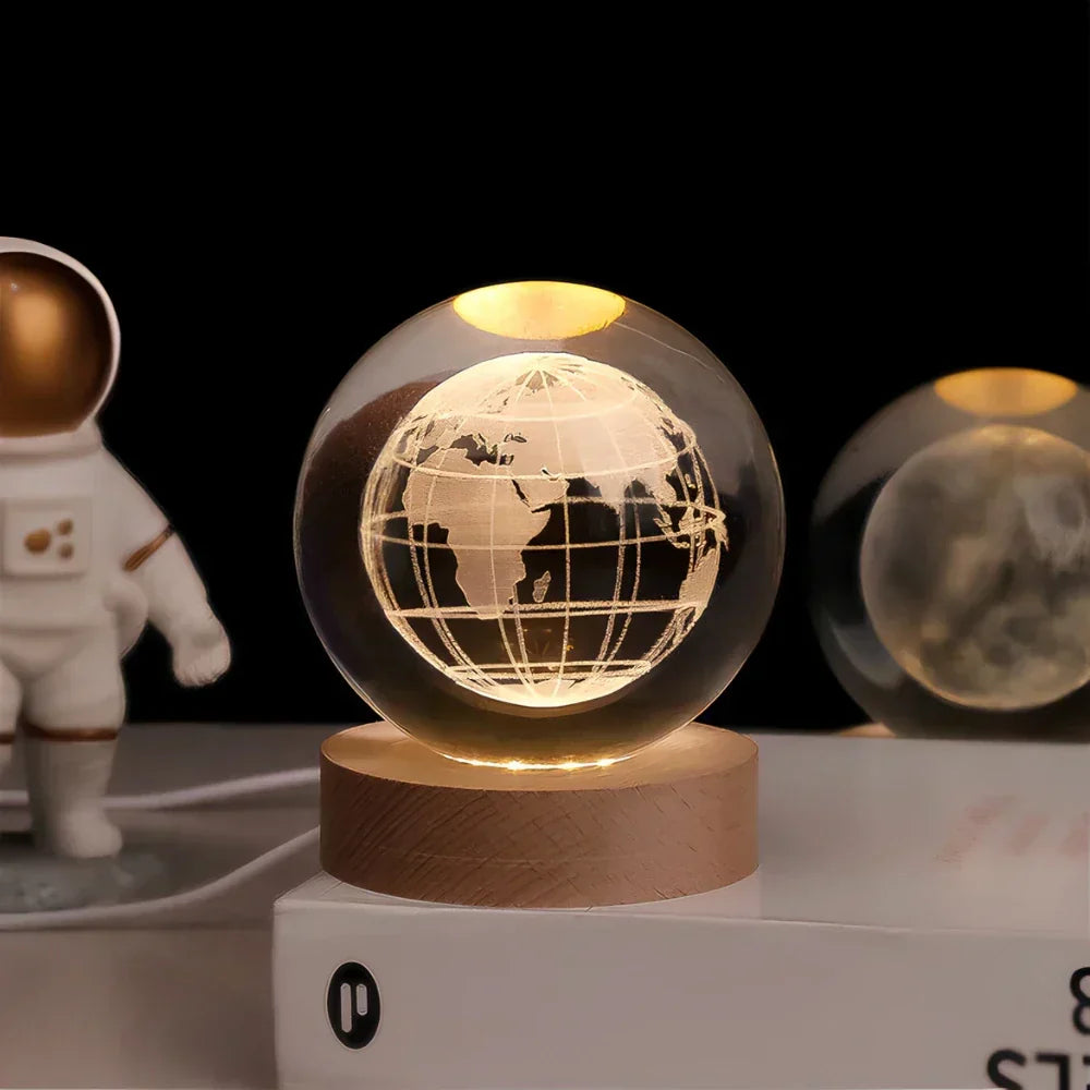 Colorful Globe LED Table Lamp 3D Nightlight
