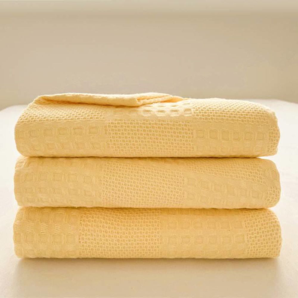 Soft Waffle Weave Cotton Blanket