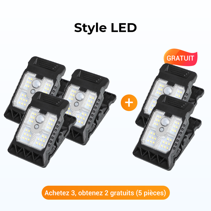 Bright Solar Powered Clamp Lights
