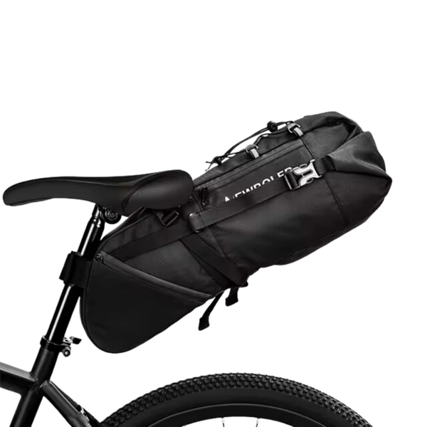 Waterproof Cycling Saddle Bag - 10L Lightweight Bike Pouch - Fesara