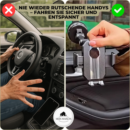 Easy Grip Car Phone Mount with Suction Cup and 360 Rotation