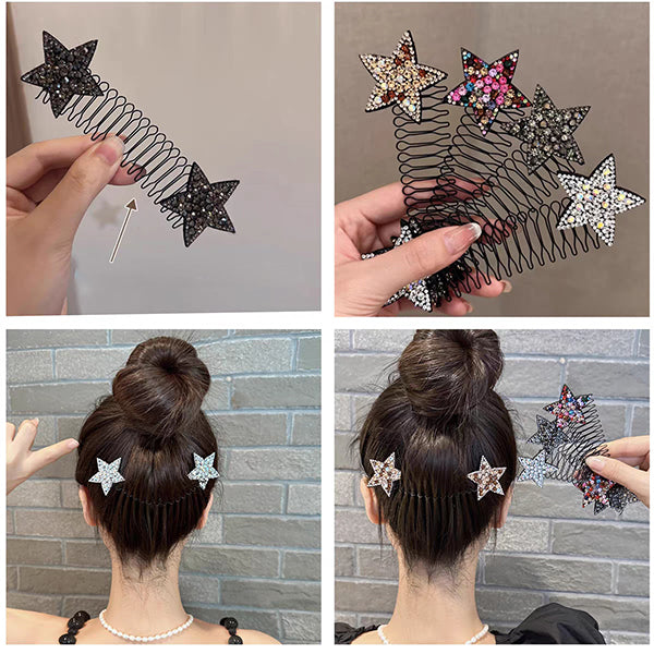 Delicate Clear Star Hair Clip