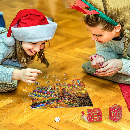 Festive Holiday Countdown Puzzle Calendar - 1008 Piece Jigsaw
